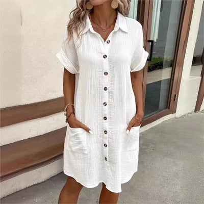 Carlijn™ Elegante Zomerjurk met Charmant Kraagje
