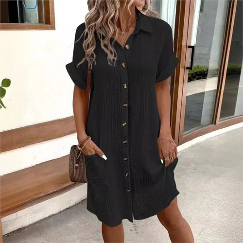 Carlijn™ Elegante Zomerjurk met Charmant Kraagje