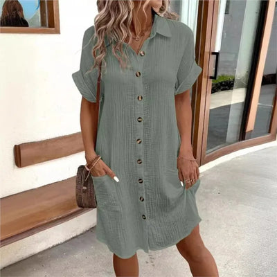 Carlijn™ Elegante Zomerjurk met Charmant Kraagje