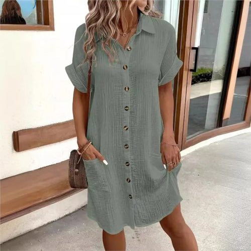 Carlijn™ Elegante Zomerjurk met Charmant Kraagje