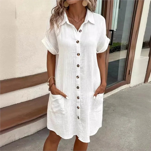 Carlijn™ Elegante Zomerjurk met Charmant Kraagje
