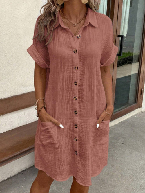 Carlijn™ Elegante Zomerjurk met Charmant Kraagje