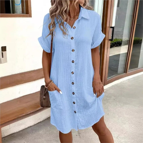 Carlijn™ Elegante Zomerjurk met Charmant Kraagje